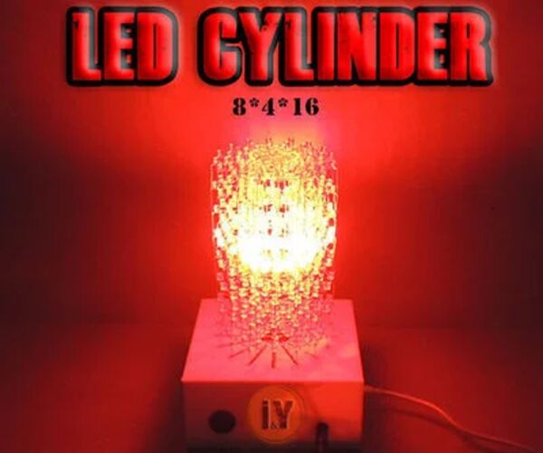 MAKE a HUGE LED CYLINDER  8 X 4 X 16