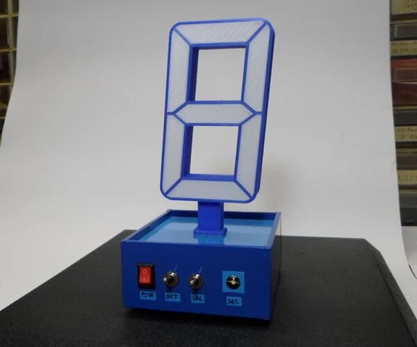 DIY 3D Printed  Single Digit Arduino Clock
