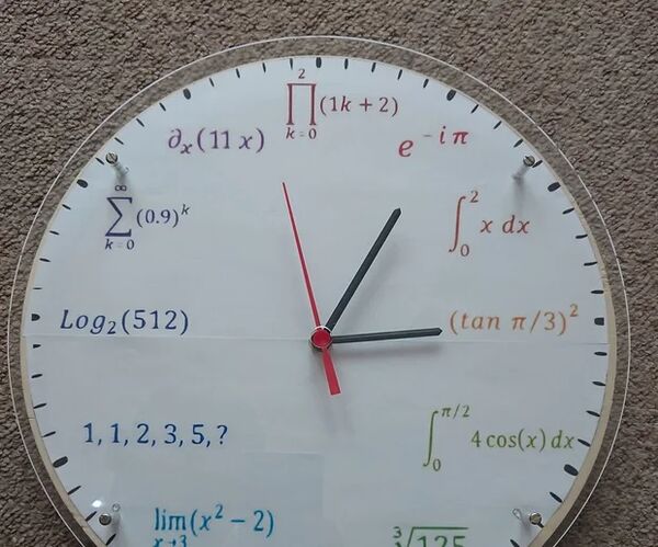 Math-Physics Rainbow Clock