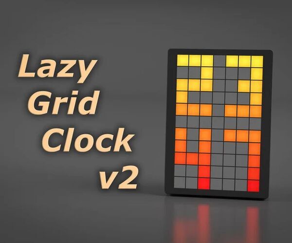 Lazy Grid Clock V2