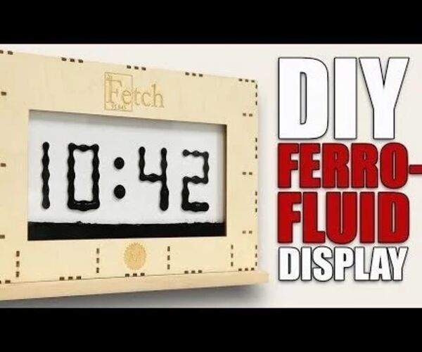 Mesmerizing Ferrofluid-Display: Silently Controlled by Electromagnets