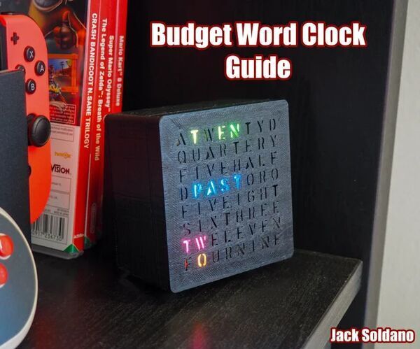 Budget Arduino RGB Word Clock!
