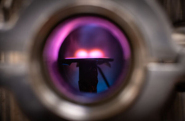 Plasma electrons can be used to produce metallic films