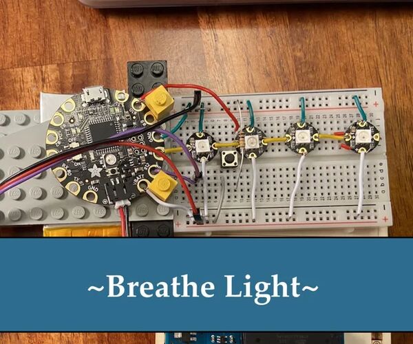 Breathe Light Anxiety Device With Heart Rate Monitor
