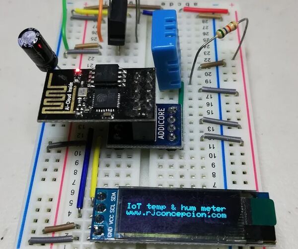 IoT Temperature & Humidity Meter With OLED Screen