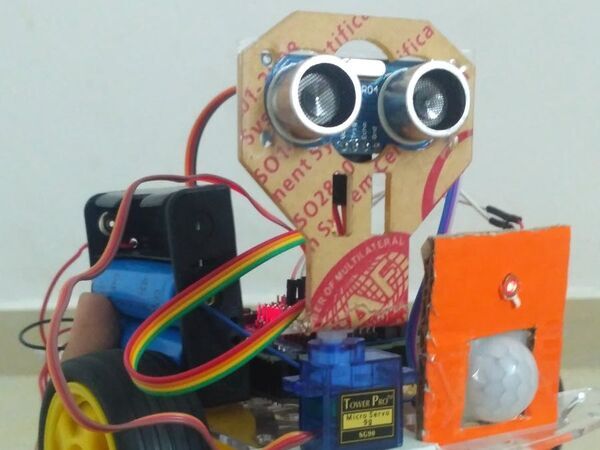 Automatic UV-C disinfection robot