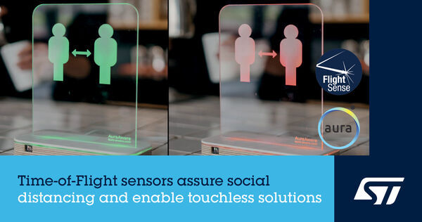 STMicroelectronics Enables Innovative Social-Distancing Applications with FlightSense™ Time-of-Flight Proximity Sensors