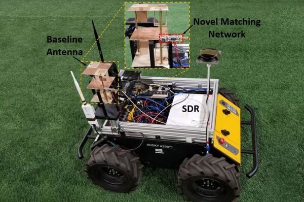 Miniature antenna enables robotic teaming in complex environments