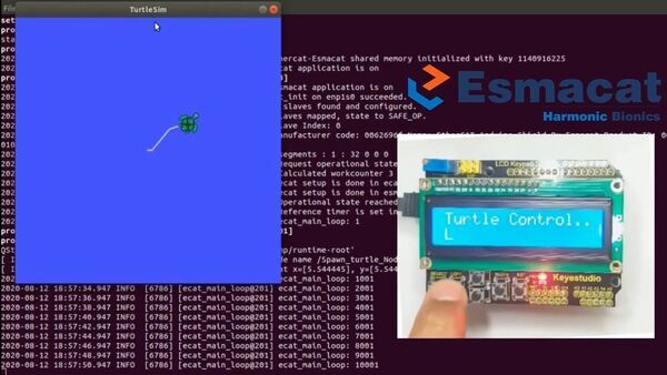 Turtlesim Teleop with EtherCAT and Arduino Using ROS