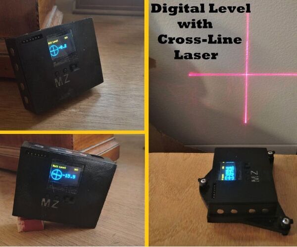 Digital Level With Cross-Line Laser