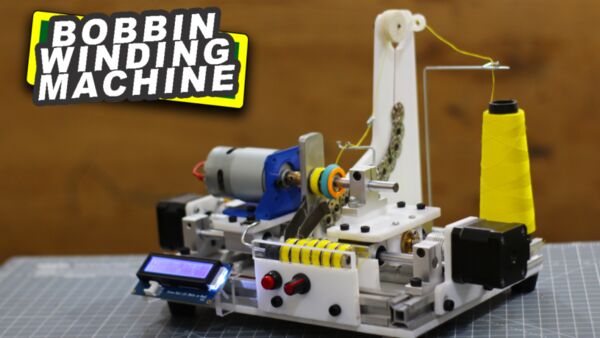 DIY Arduino based Bobbin Winding Machine