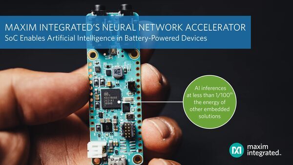 Maxim Integrated’s Neural Network Accelerator Chip Enables IoT Artificial Intelligence in Battery-Powered Devices