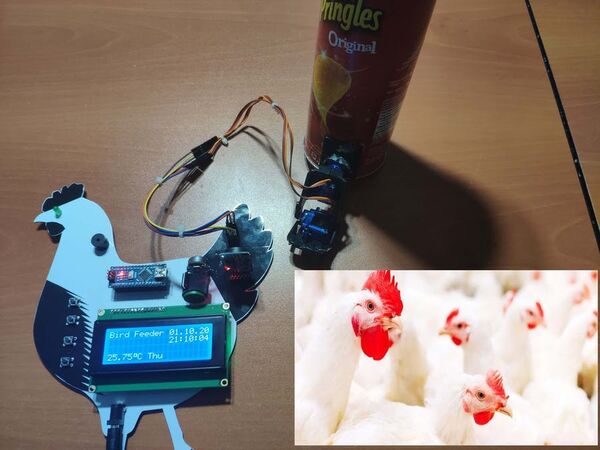 Arduino RTC Bird Feeder v2.0 for Poultry Conditioning