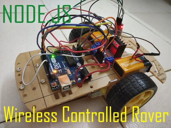 Node.js wireless controlled ROVER