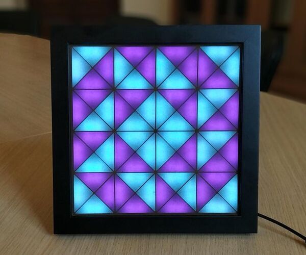 Half Square Triangles LED Art