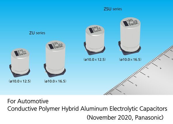 Panasonic Commercializes Conductive Polymer Hybrid Aluminum Electrolytic Capacitors with the Industry's Largest Ripple Current