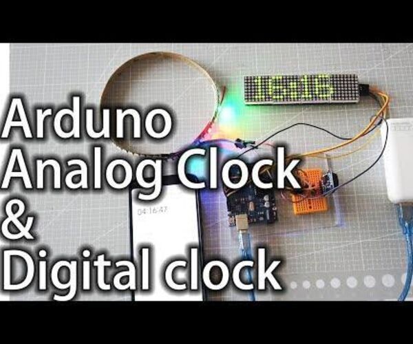 How to Make Analog Clock & Digital Clock With Led Strip Using Arduino