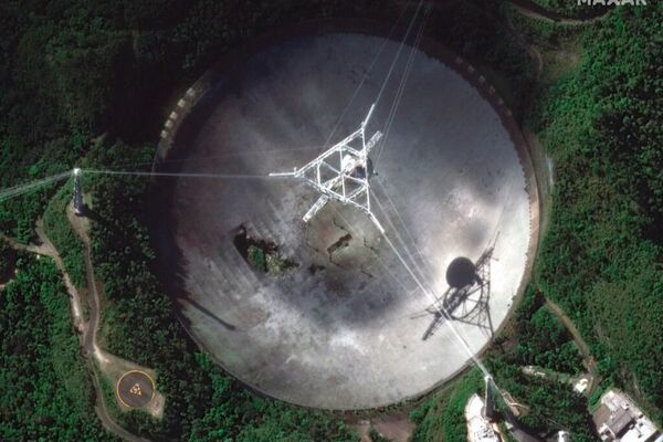 Arecibo Observatory telescope collapses in Puerto Rico months after cables snap