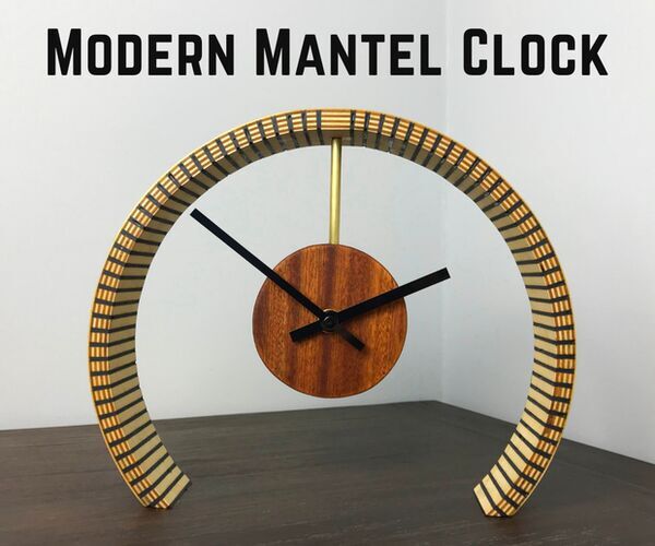 How to Make a Bent Plywood Modern Mantel Clock
