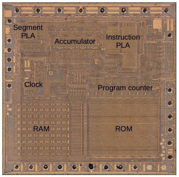 Reverse engineering RAM storage in early Texas Instruments calculator chips