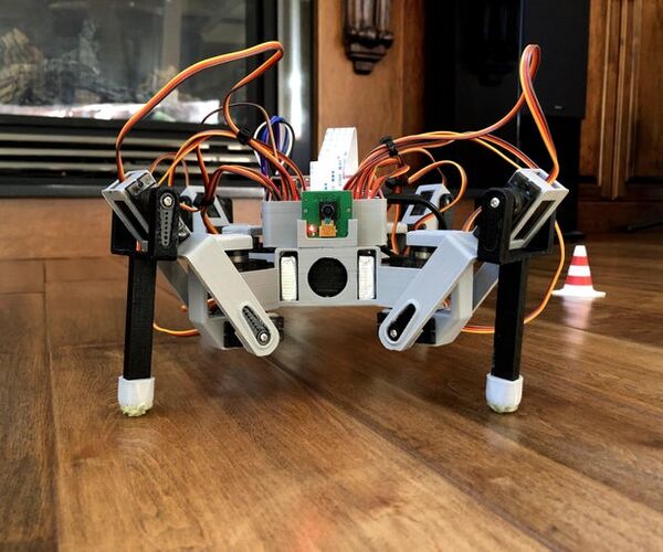 3D Printed Raspberry Pi Spider Robot Platform