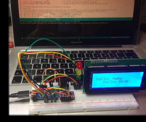 Corona - Beginners Arduino CO2-Measuring and Ampel Display Project
