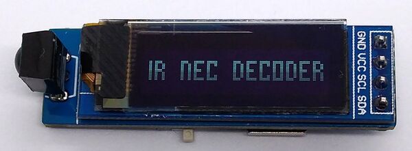 TinyDecoder - IR Remote Receiver and NEC Decoder based on ATtiny13A