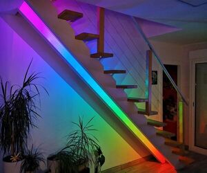 Automatic Rainbow Staircase Lighting