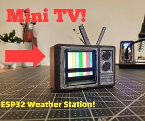 Mini-TV Weather Station With the ESP32!
