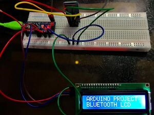 How to type on LCD using Bluetooth