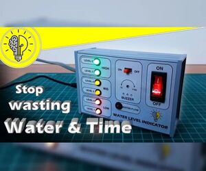 Water Level Indicator With Temporary Alarm & Water Flow Sensor