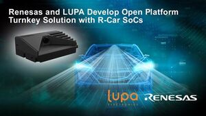 Renesas and LUPA Accelerate Automotive Smart Camera Development with Open Platform Turnkey Solutions