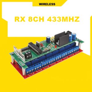 433 MHz receiver 8 channels with self-learning