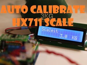 Auto calibrate hx711 scale with known weight