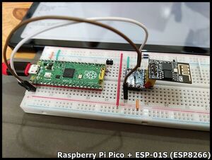 Connect ESP-01S (ESP8266) to Raspberry Pi Pico/MicroPython, using AT Command