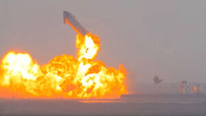 SpaceX's SN10 Starship prototype lands after epic test launch — but then explodes