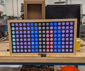 Interactive Ping Pong Pixel Board