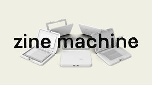 zine machine is a compact 3d-printed block printing press