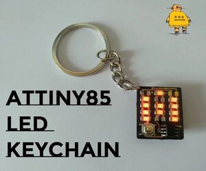 Attiny LED Letter Keychain