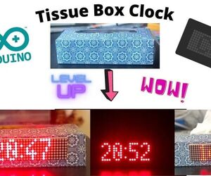 TClock - Tissue Box Clock