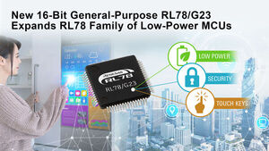 Renesas Strengthens RL78 Family of Low-Power MCUs with 16-Bit General-Purpose RL78/G23