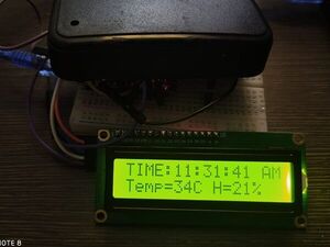 Arduino Clock (without rtc) with temperature and humidity