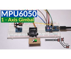MPU6050 1-Axis Gimbal