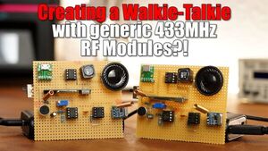 Creating a Walkie-Talkie with generic 433MHz RF Modules?!