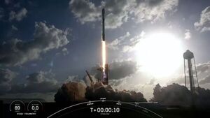 SpaceX rocket launches Starlink fleet and 2 small satellites, sticks landing at sea
