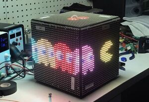 A Pixel Purse LED Cube Controlled by a Cisco 3G Modem