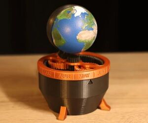 3D Printed Earth Clock