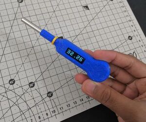 Contact Digital Thermometer With Deep Sleep