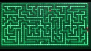 Creating and Solving Mazes on a 128 x 64 LED Panel