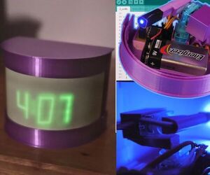 Glow in the Dark Robotic Clock